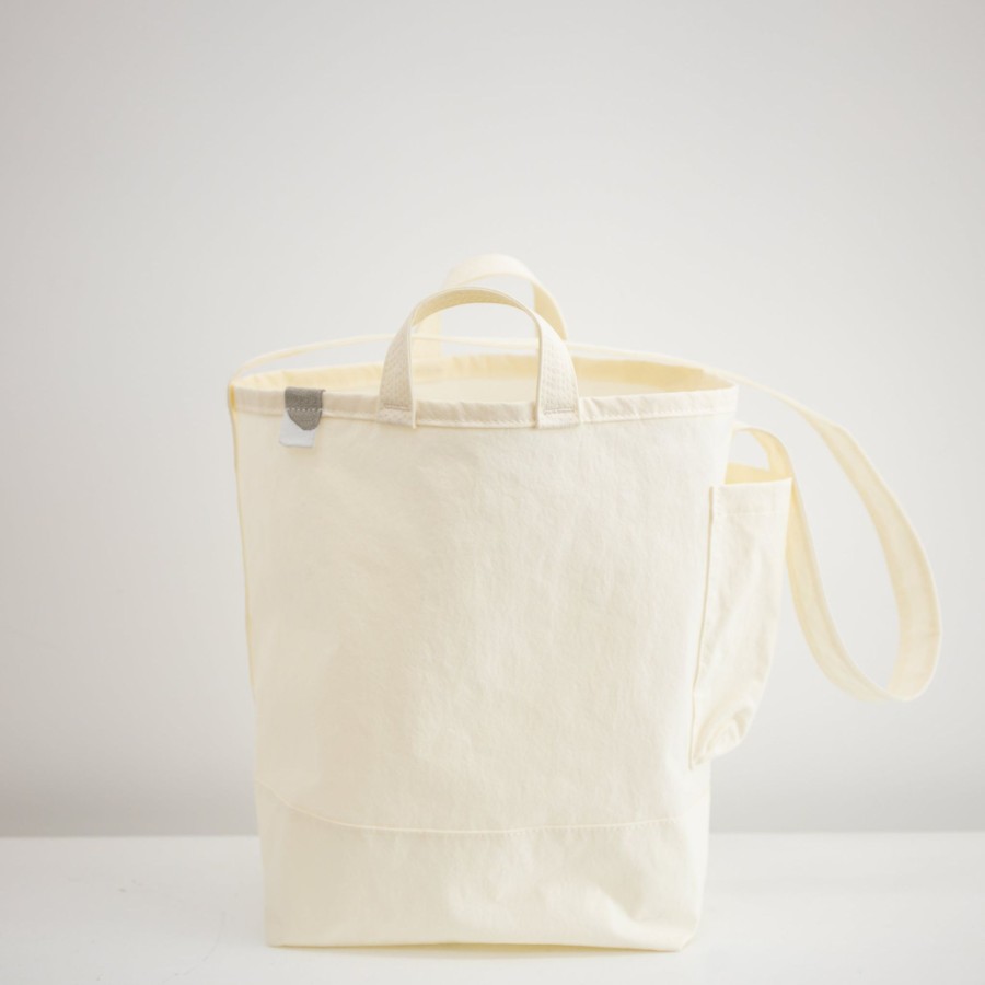 TORTOISE-yellow paper Anunfold Anunfold Side Pocket Tote Bag Pt - White | Bags & Wallets