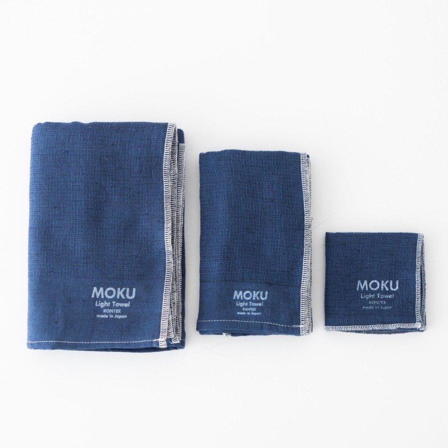 MORIHATA International Ltd. Co. Moku Light Towels - Navy | Linens