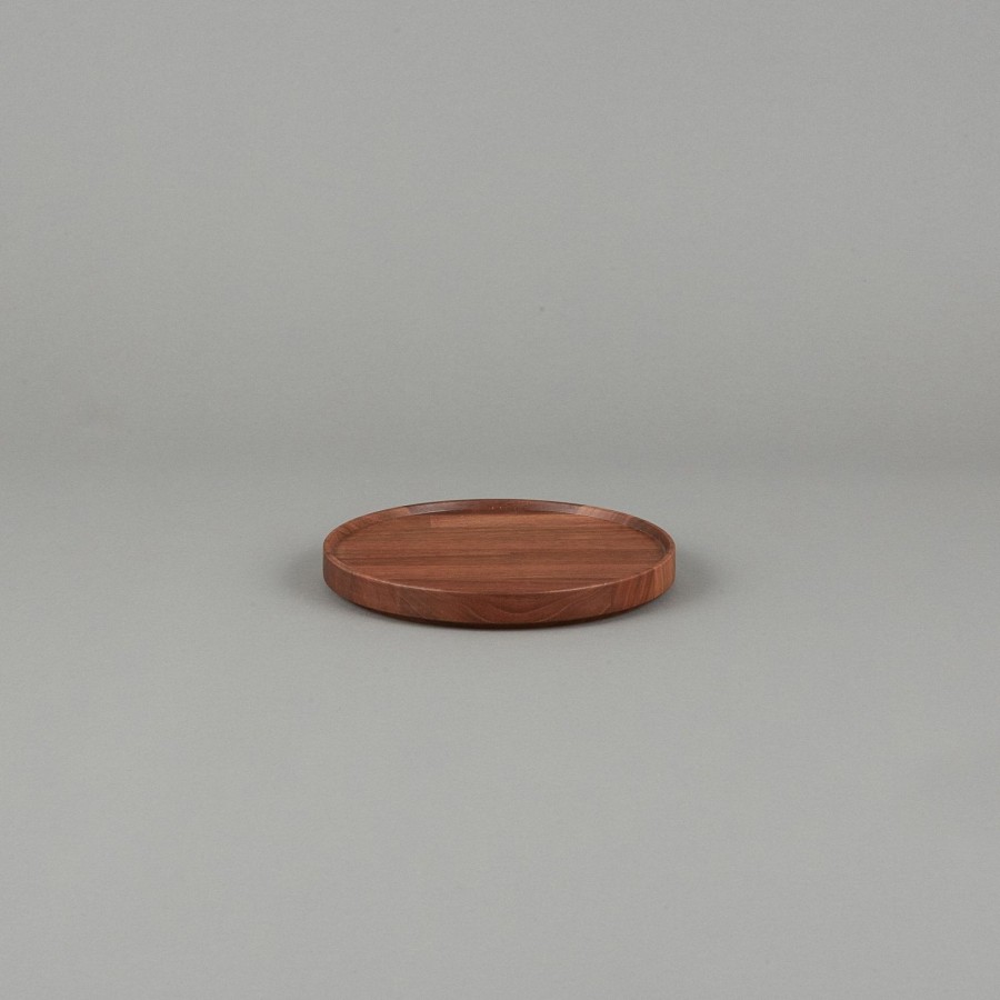 SAIKAI (Hasami) Hpwn024 - Tray / Lid Walnut O 7.3/8" | Wooden & Richlite Tray / Lid