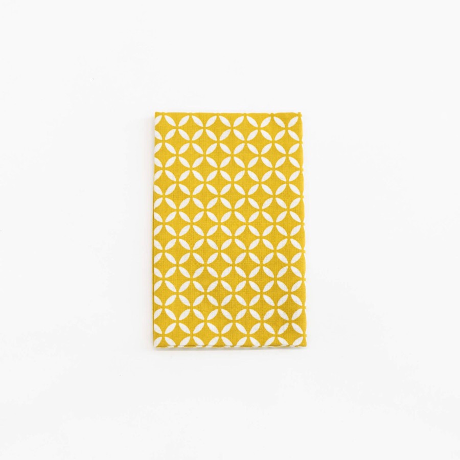 TORTOISE-Kamawanu Tenugui - Yellow Diamond On White | Contemporary