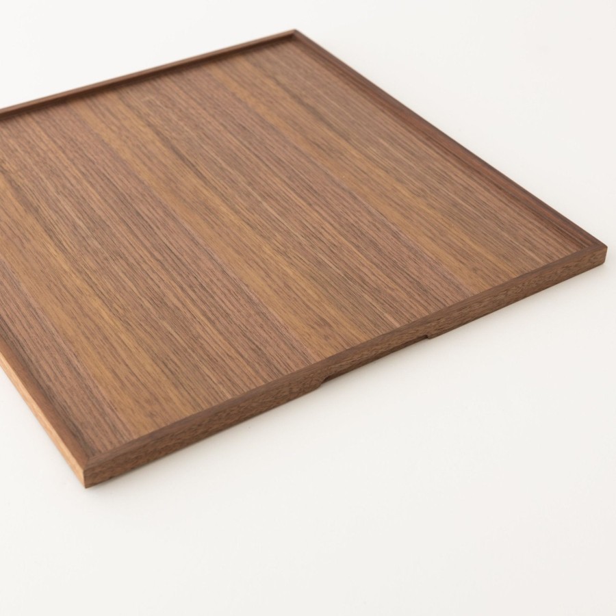 SAIKAI (Others) Walnut Square Tray [Ts1034] | Serving