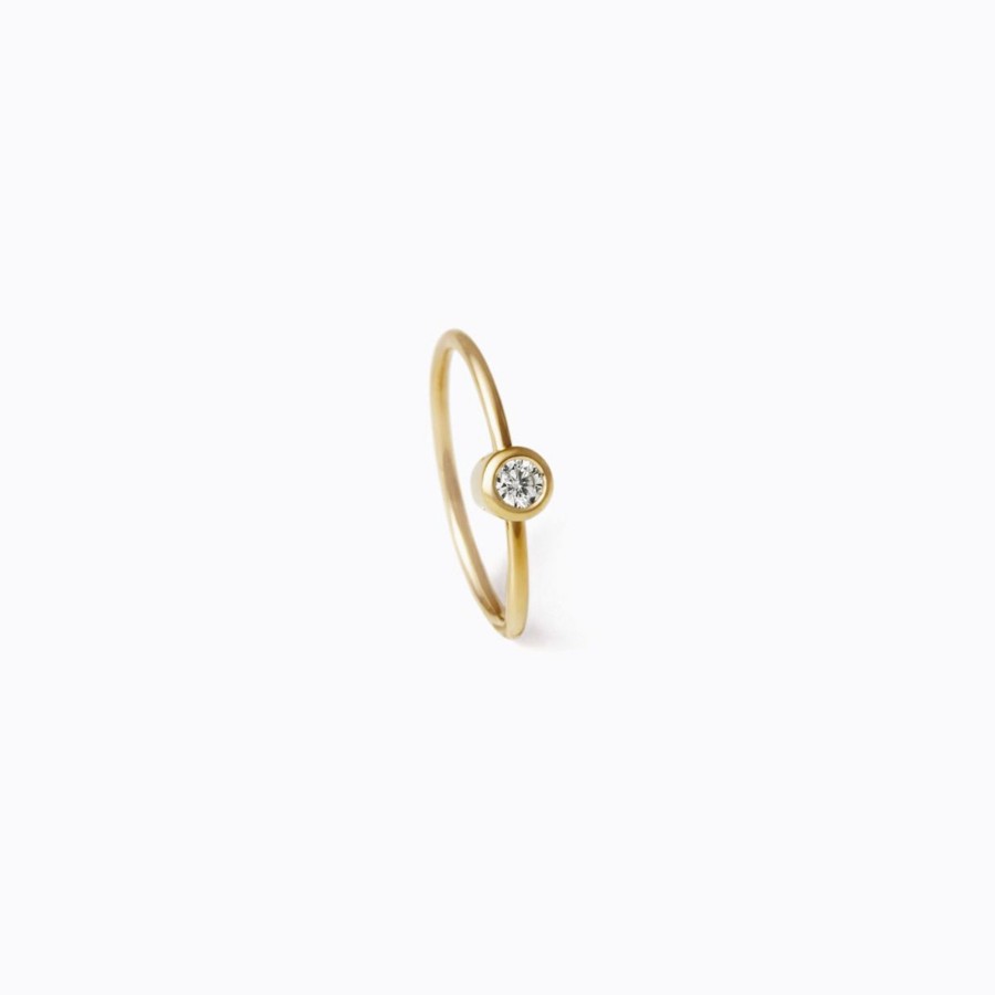 Tortoise-Shihara Shihara One-Stone Hoop Earring 01 | Jewelry