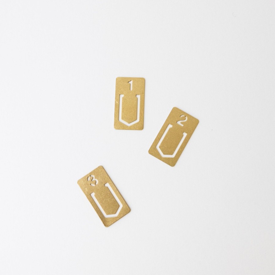 JP TRADING Traveler'S Company Brass Number Clip | Office