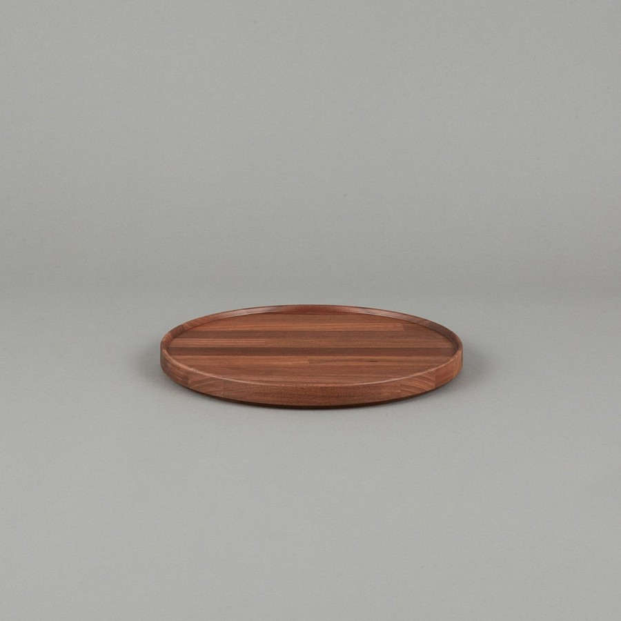 SAIKAI (Hasami) Hpwn026 - Tray / Lid Walnut O 10" | Wooden & Richlite Tray / Lid