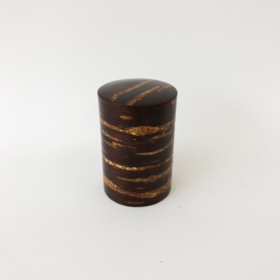 SAIKAI (Others) Cherry Wood Tea Leaf Canister [Ts588] | Storing