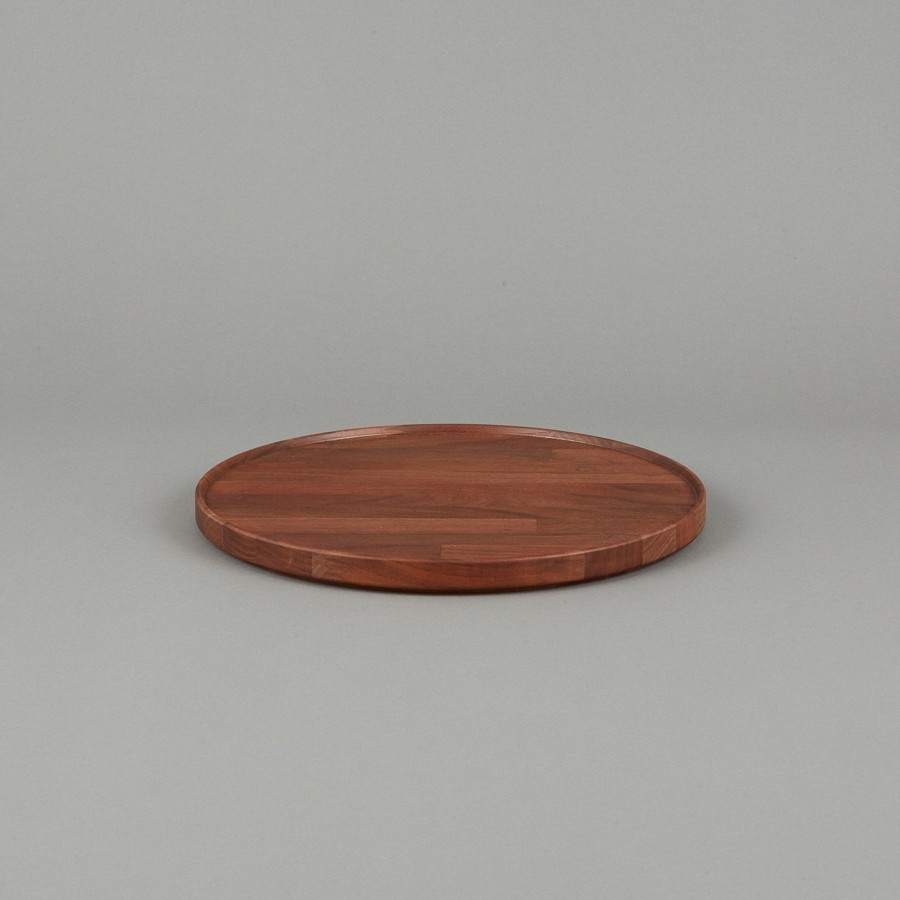 SAIKAI (Hasami) Hpwn027 - Tray / Lid Walnut O 11.7/8" | Wooden & Richlite Tray / Lid