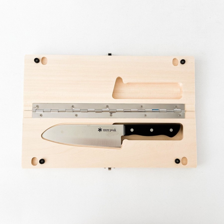 Snow Peak Snow Peak Cutting Board & Knife Set (L) | Outdoor