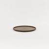 SAIKAI (Hasami) Hrn125 - Tray / Lid Dark Brown O 8.5/8" | Wooden & Richlite Tray / Lid