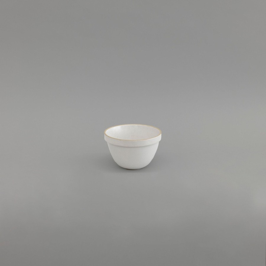 SAIKAI (Hasami) Hpm046 - Deep Round Bowl Gloss Gray Small O 5.5/8" | Bowl - Round