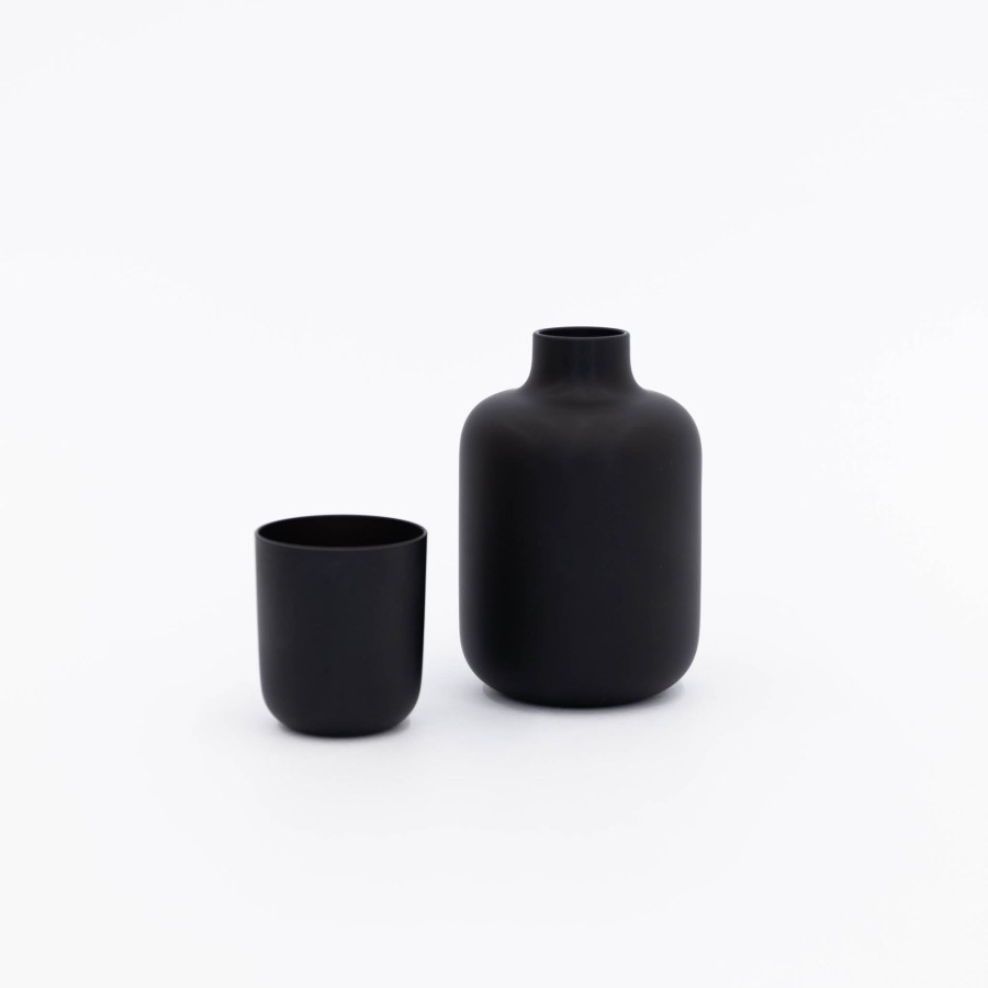 Sugahara USA Southern Coast International Sugahara Matte Black Sake Bottle | Sake Drinkware