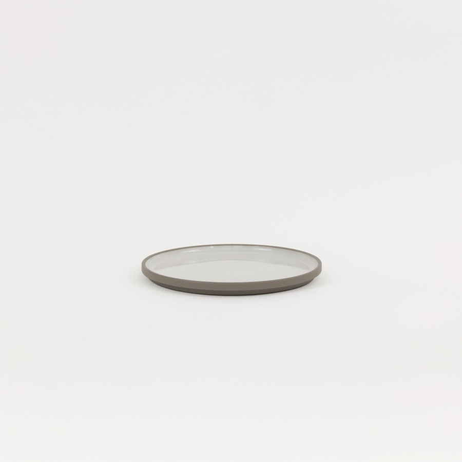 SAIKAI (Hasami) Haw103 - Plate / Lid Ash White O 7.3/8" | Plate / Lid