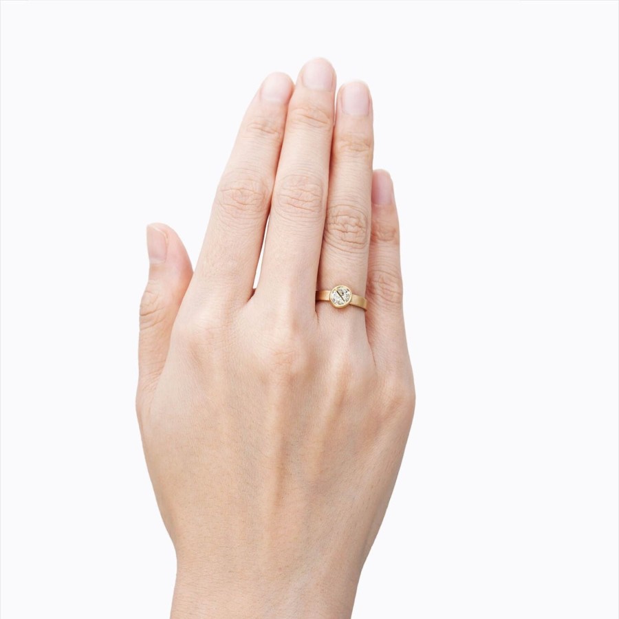 Tortoise-Shihara Shihara Align Half Round Diamond Ring 01 | Jewelry