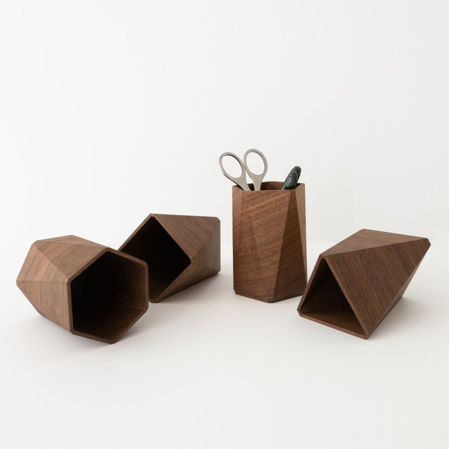 SAIKAI (Others) Geometric Wood Pen Holders | Office