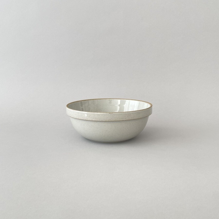 SAIKAI (Hasami) Hpm049 - Mid-Deep Round Bowl Gloss Gray O 7.3/8" | Bowl - Round