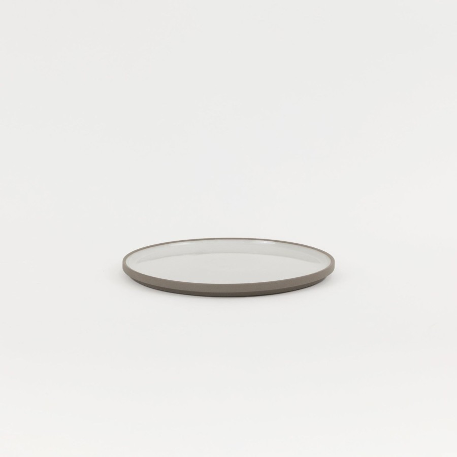 SAIKAI (Hasami) Haw104 - Plate / Lid Ash White O 8.5/8" | Plate / Lid