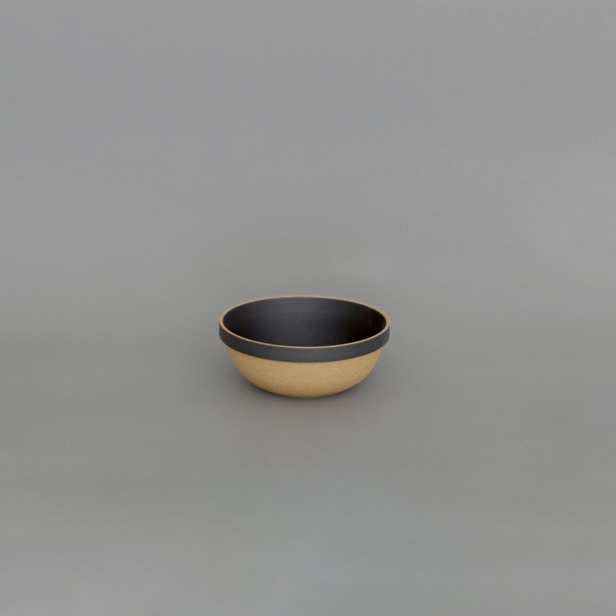 SAIKAI (Hasami) Hpb049 - Mid-Deep Round Bowl Black O 7.3/8" | Bowl - Round