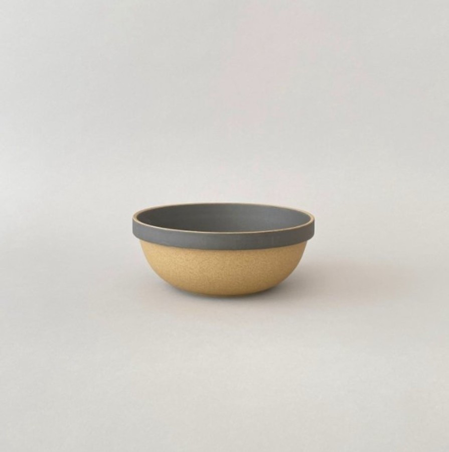 SAIKAI (Hasami) Hpb049 - Mid-Deep Round Bowl Black O 7.3/8" | Bowl - Round