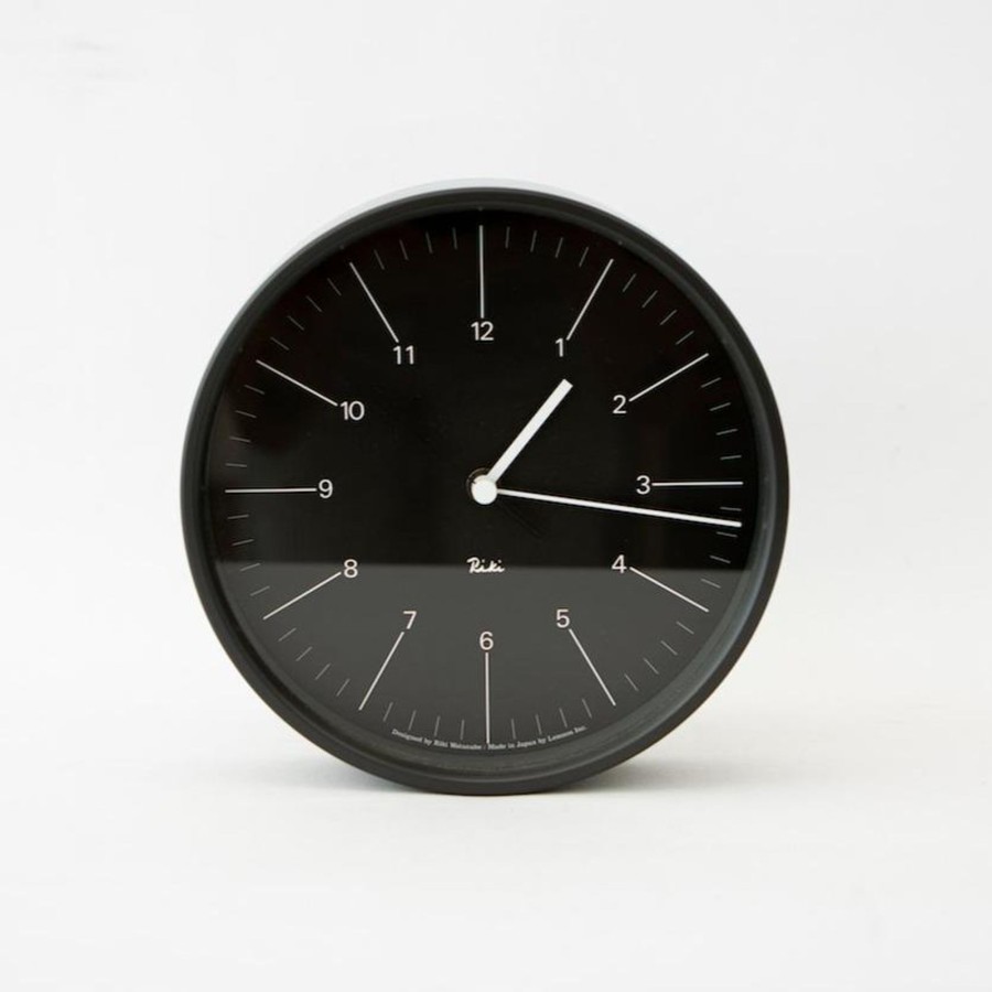 AC GEAR Riki Steel Clock Black Wr17-10 | Home Decor