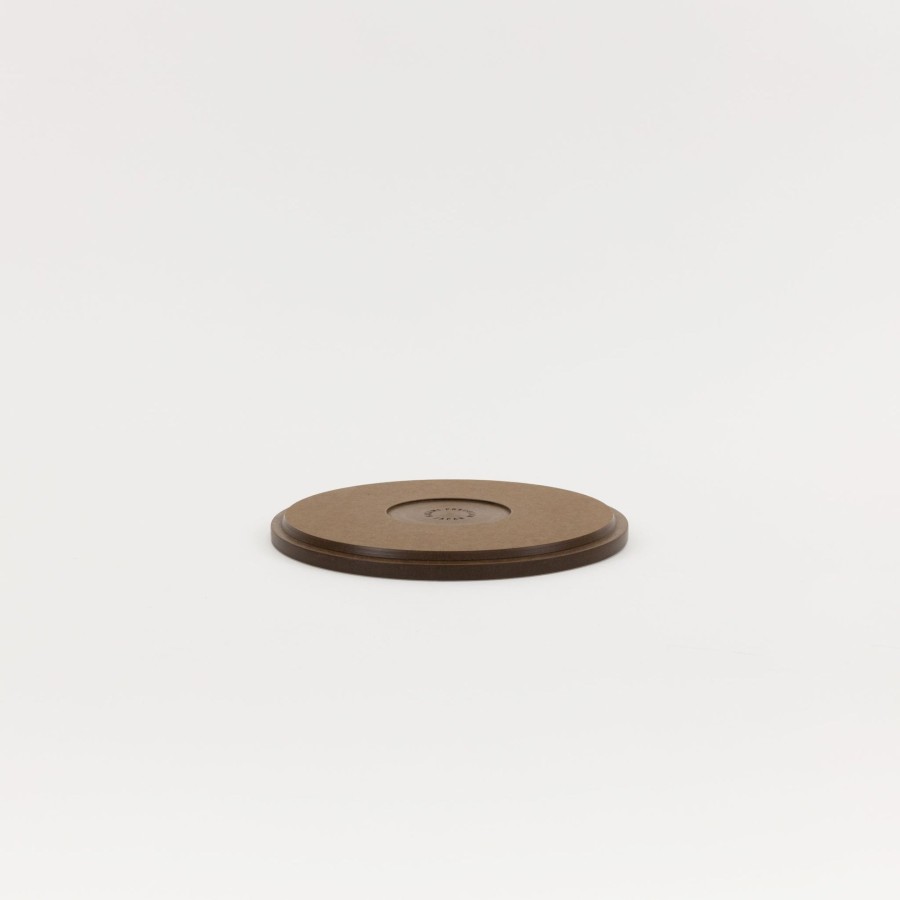 SAIKAI (Hasami) Hrn124 - Tray / Lid Dark Brown O 7.3/8" | Wooden & Richlite Tray / Lid