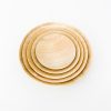 TORTOISE-yellow paper Suya Thin Wooden Bowls | Serving