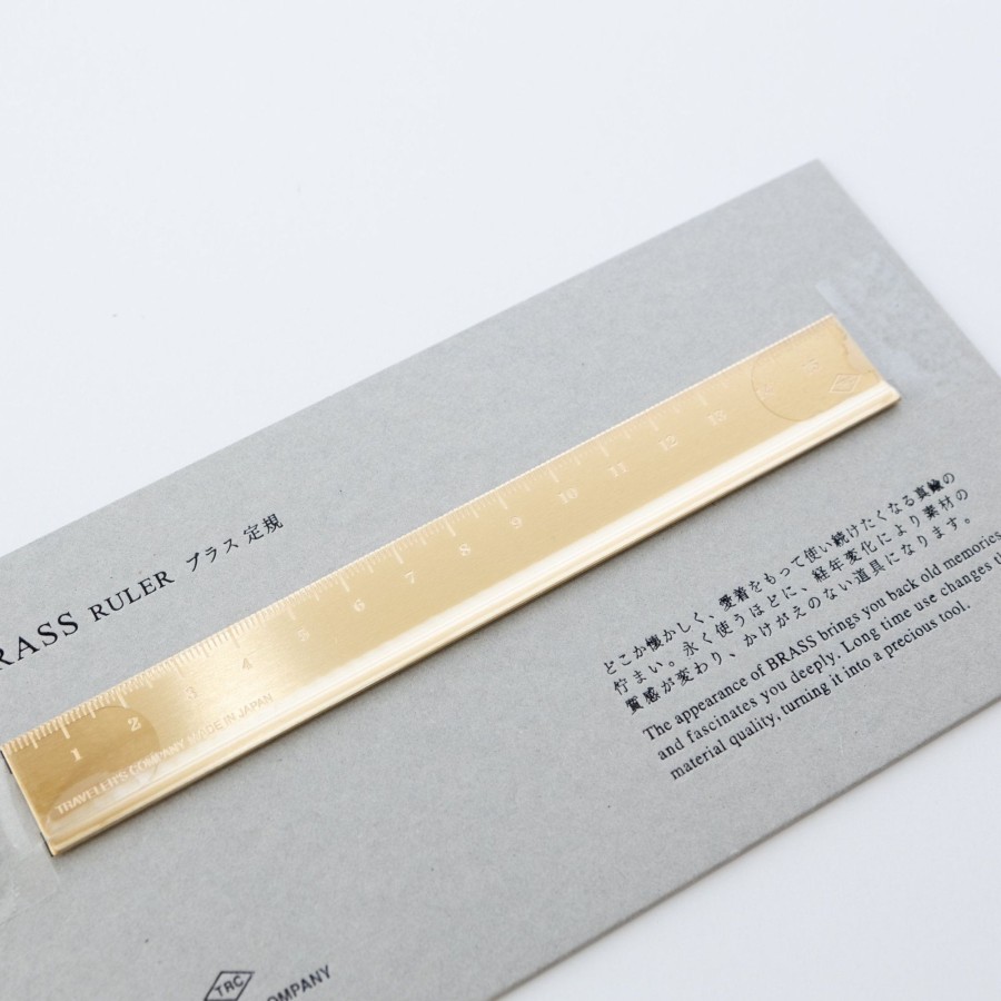 JP TRADING Traveler'S Company Brass Cm Ruler | Office