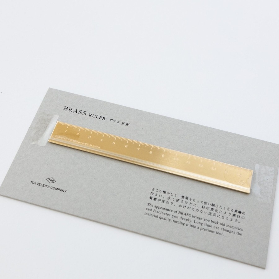 JP TRADING Traveler'S Company Brass Cm Ruler | Office