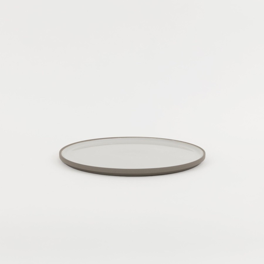 SAIKAI (Hasami) Haw105 - Plate / Lid Ash White O 10" | Plate / Lid