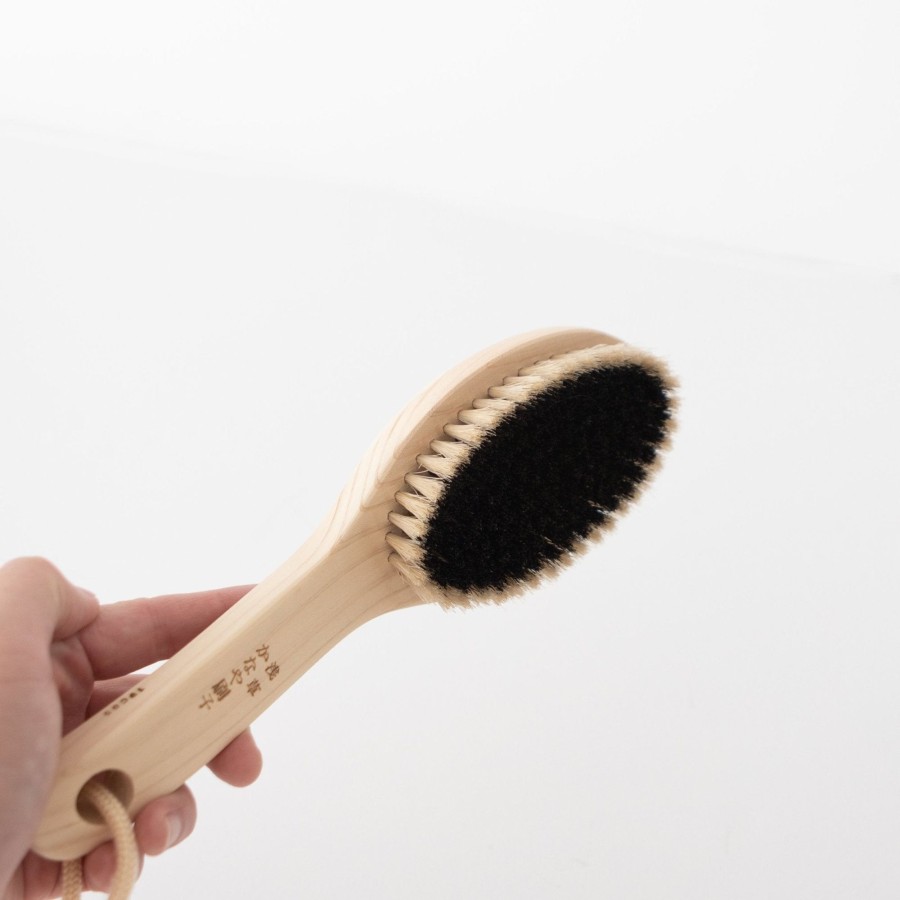 SAIKAI (Others) Short Handled Horse Hair Body Brush [Ts653] | Accessories